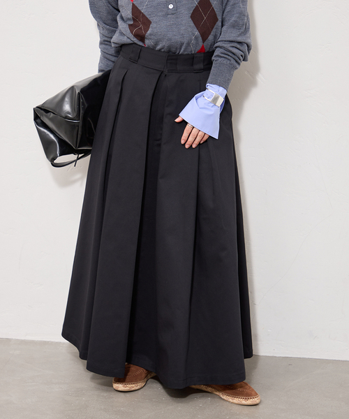 Dickies(ディッキーズ)の「【Dickies × JS】 タックスカート(スカート・レディース・ブラック/ベージュ・36/38)」の2枚目の写真