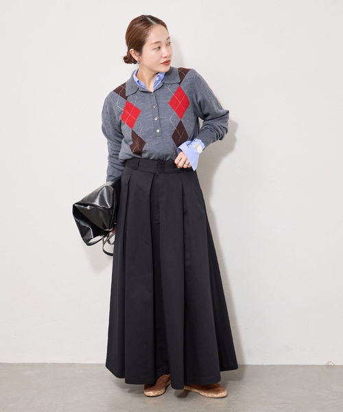 Dickies(ディッキーズ)の「【Dickies × JS】 タックスカート(スカート・レディース・ブラック/ベージュ・36/38)」の3枚目の写真