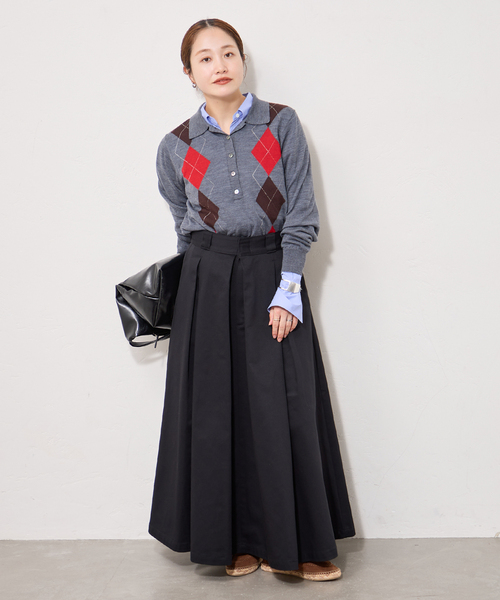Dickies(ディッキーズ)の「【Dickies × JS】 タックスカート(スカート・レディース・ブラック/ベージュ・36/38)」の6枚目の写真