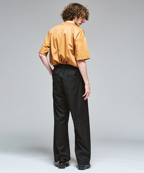 417 EDIFICE（フォーワンセブンエディフィス）の「ツートーン 2B ヘンリーネック（Tシャツ/カットソー・メンズ・オレンジ系その他/ブルー系その他/ブラックミックス/ライトグレー・LARGE/MEDIUM）」の14枚目の写真