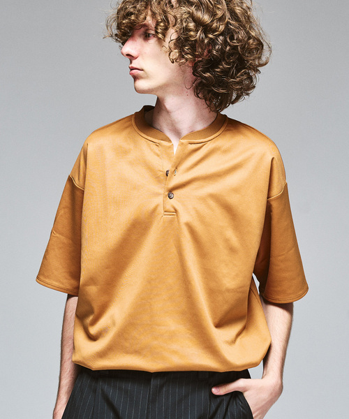 417 EDIFICE（フォーワンセブンエディフィス）の「ツートーン 2B ヘンリーネック（Tシャツ/カットソー・メンズ・オレンジ系その他/ブルー系その他/ブラックミックス/ライトグレー・LARGE/MEDIUM）」の15枚目の写真