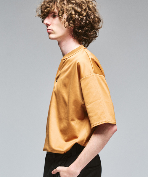 417 EDIFICE（フォーワンセブンエディフィス）の「ツートーン 2B ヘンリーネック（Tシャツ/カットソー・メンズ・オレンジ系その他/ブルー系その他/ブラックミックス/ライトグレー・LARGE/MEDIUM）」の16枚目の写真
