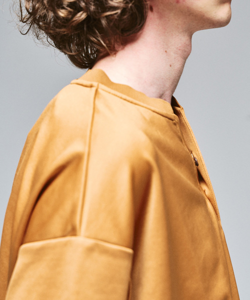 417 EDIFICE（フォーワンセブンエディフィス）の「ツートーン 2B ヘンリーネック（Tシャツ/カットソー・メンズ・オレンジ系その他/ブルー系その他/ブラックミックス/ライトグレー・LARGE/MEDIUM）」の6枚目の写真