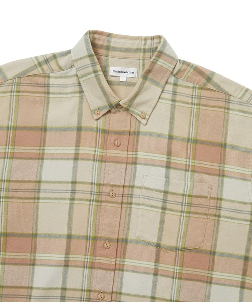 thisisneverthat(ディスイズネバーザット)の「Flannel Check Shirt(シャツ/ブラウス・メンズ・コーラル/グレー/ブルー系その他4・XL/S/L/M)」の4枚目の写真