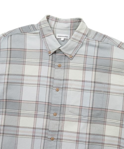 thisisneverthat(ディスイズネバーザット)の「Flannel Check Shirt(シャツ/ブラウス・メンズ・コーラル/グレー/ブルー系その他4・XL/S/L/M)」の6枚目の写真