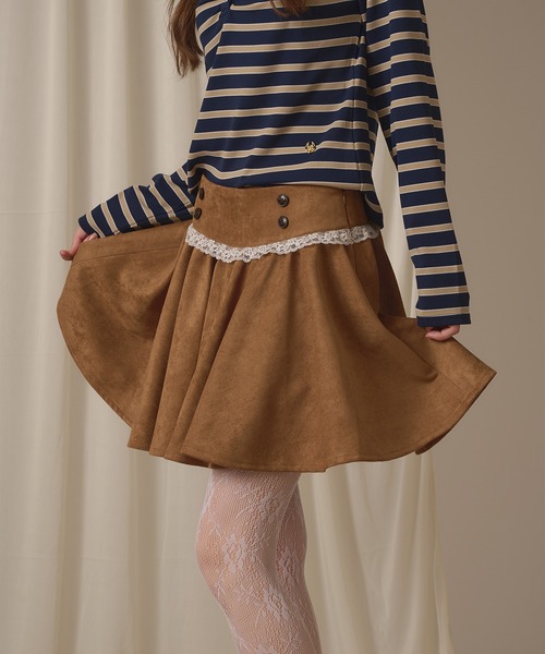 hazyl（ヘイジル）の「assort lace skirt / アソートレーススカート（スカート・レディース・グレー/キャメル/ブラウン・MEDIUM/SMALL）」の20枚目の写真