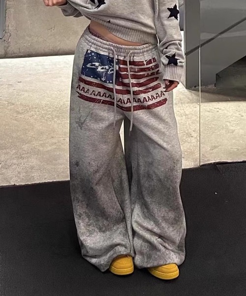 Vipoa(ヴィポア)の「Vintage american sweat pants(スウェットパンツ・レディース・ライトグレー・FREE)」の5枚目の写真