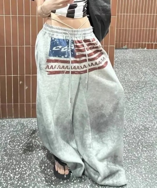 Vipoa(ヴィポア)の「Vintage american sweat pants(スウェットパンツ・レディース・ライトグレー・FREE)」の8枚目の写真