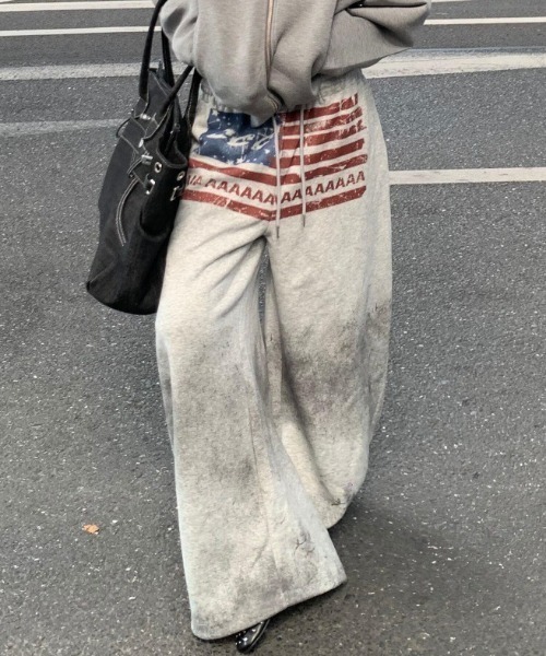 Vipoa(ヴィポア)の「Vintage american sweat pants(スウェットパンツ・レディース・ライトグレー・FREE)」の15枚目の写真