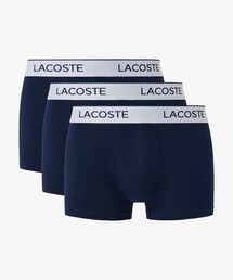 LACOSTE（ラコステ）の「配色ロゴウエストバンドトランクショーツ3枚セット（ボクサーパンツ）」
