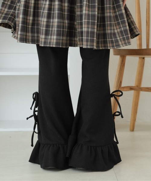 kutir（クティール）の「リボンワッフルフレアパンツ（その他パンツ・レディース・ブラウン/ネイビー/オートミール/ブラック/ブラック系その他/グレー/アイボリー/ダークブルー・SMALL/MEDIUM）」の15枚目の写真