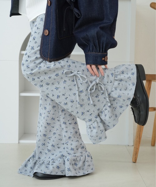 kutir（クティール）の「リボンワッフルフレアパンツ（その他パンツ・レディース・ブラウン/ネイビー/オートミール/ブラック/ブラック系その他/グレー/アイボリー/ダークブルー・SMALL/MEDIUM）」の20枚目の写真