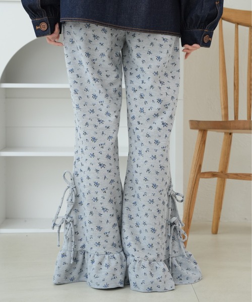 kutir（クティール）の「リボンワッフルフレアパンツ（その他パンツ・レディース・ブラウン/ネイビー/オートミール/ブラック/ブラック系その他/グレー/アイボリー/ダークブルー・SMALL/MEDIUM）」の21枚目の写真