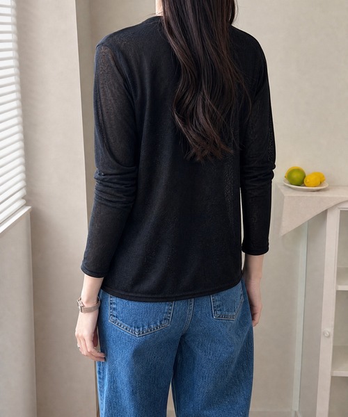 JOCOSA（ジョコサ）の「モザイクシアートップス（Tシャツ/カットソー・レディース・ブラック/ピンク/グリーン/アイボリー/ホワイト・M/L/XL/S）」の8枚目の写真