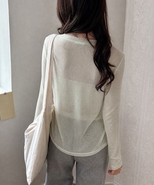 JOCOSA（ジョコサ）の「モザイクシアートップス（Tシャツ/カットソー・レディース・ブラック/ピンク/グリーン/アイボリー/ホワイト・M/L/XL/S）」の10枚目の写真