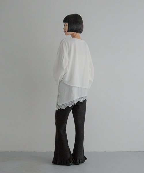 LOWRYS FARM（ローリーズファーム）の「モヘヤタッチフリルパンツ　1069206（その他パンツ・レディース・ブラック/グレー/ブラウン・FREE）」の22枚目の写真