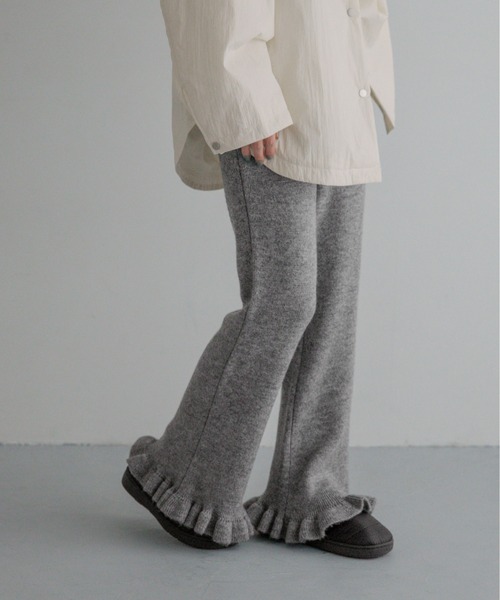 LOWRYS FARM（ローリーズファーム）の「モヘヤタッチフリルパンツ　1069206（その他パンツ・レディース・ブラック/グレー/ブラウン・FREE）」の20枚目の写真