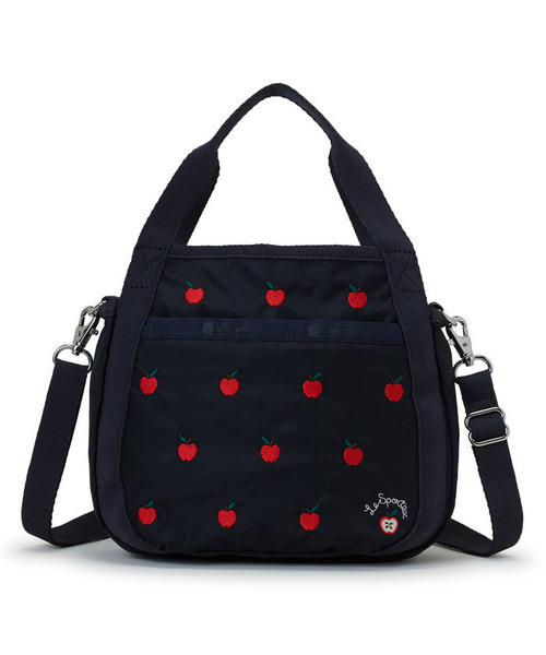 LeSportsac（レスポートサック）の「SMALL JENNI レッドアップルエンブロイダリー（ショルダーバッグ・レディース・ブルー・FREE）」の2枚目の写真