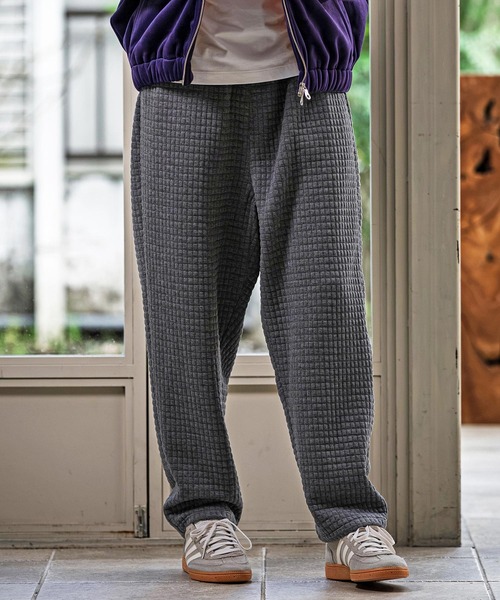 CAMBIO(カンビオ)の「mp15393-Quilt Jacquard Balloon Pants バルーンパンツ(CAM26AW-011)(その他パンツ・メンズ・ブルー/ブラック/チャコール・L/M/S)」の3枚目の写真