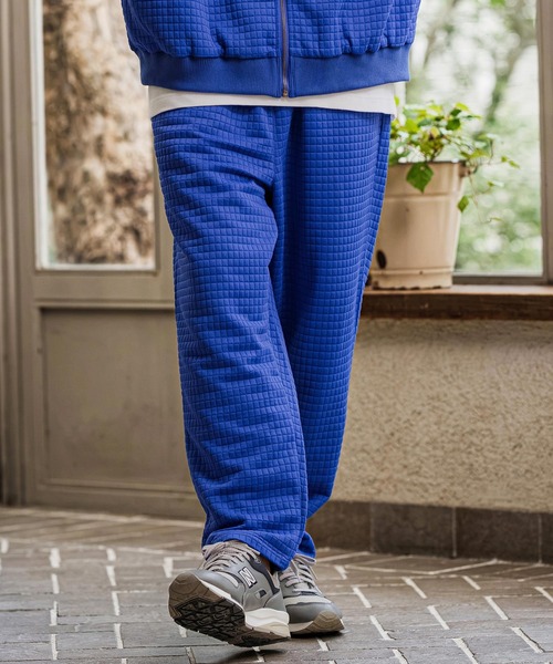 CAMBIO(カンビオ)の「mp15393-Quilt Jacquard Balloon Pants バルーンパンツ(CAM26AW-011)(その他パンツ・メンズ・ブルー/ブラック/チャコール・L/M/S)」の5枚目の写真