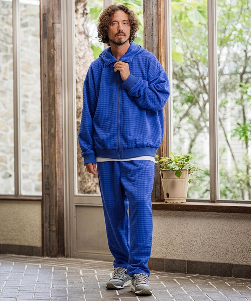 CAMBIO(カンビオ)の「mp15393-Quilt Jacquard Balloon Pants バルーンパンツ(CAM26AW-011)(その他パンツ・メンズ・ブルー/ブラック/チャコール・L/M/S)」の6枚目の写真