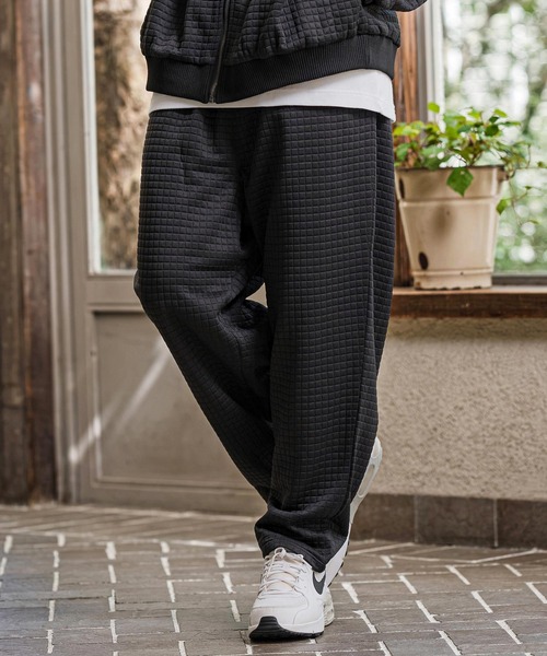 CAMBIO(カンビオ)の「mp15393-Quilt Jacquard Balloon Pants バルーンパンツ(CAM26AW-011)(その他パンツ・メンズ・ブルー/ブラック/チャコール・L/M/S)」の8枚目の写真