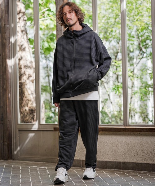 CAMBIO(カンビオ)の「mp15393-Quilt Jacquard Balloon Pants バルーンパンツ(CAM26AW-011)(その他パンツ・メンズ・ブルー/ブラック/チャコール・L/M/S)」の10枚目の写真
