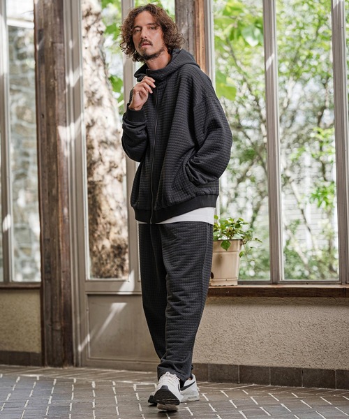 CAMBIO(カンビオ)の「mp15393-Quilt Jacquard Balloon Pants バルーンパンツ(CAM26AW-011)(その他パンツ・メンズ・ブルー/ブラック/チャコール・L/M/S)」の11枚目の写真