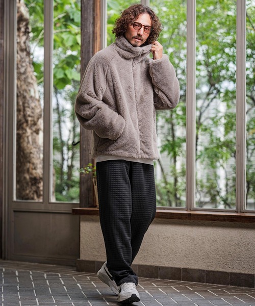 CAMBIO(カンビオ)の「mp15393-Quilt Jacquard Balloon Pants バルーンパンツ(CAM26AW-011)(その他パンツ・メンズ・ブルー/ブラック/チャコール・L/M/S)」の12枚目の写真