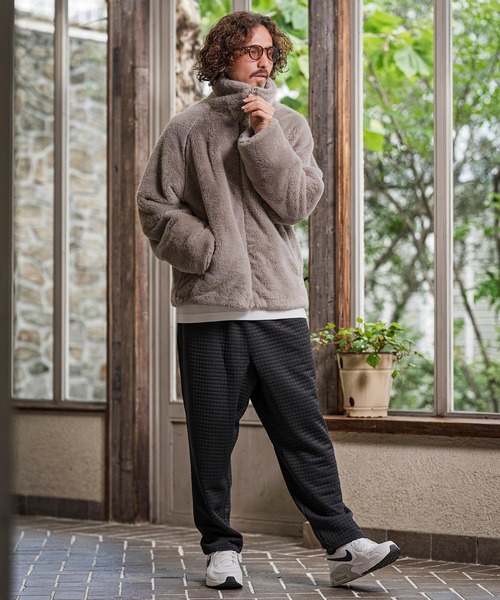 CAMBIO(カンビオ)の「mp15393-Quilt Jacquard Balloon Pants バルーンパンツ(CAM26AW-011)(その他パンツ・メンズ・ブルー/ブラック/チャコール・L/M/S)」の13枚目の写真