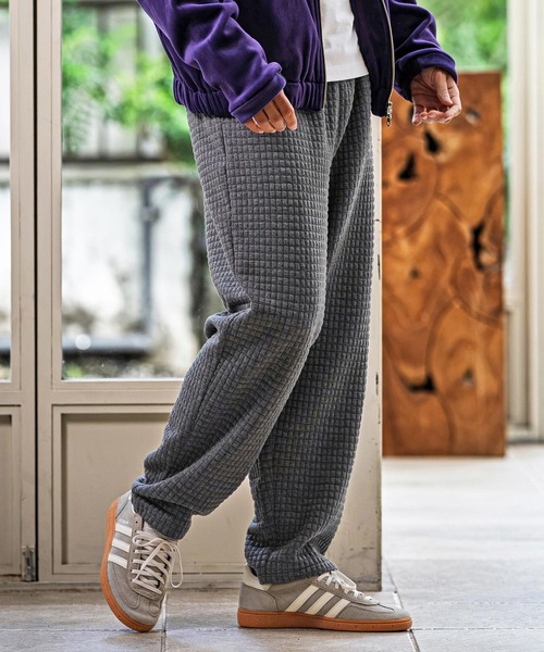 CAMBIO(カンビオ)の「mp15393-Quilt Jacquard Balloon Pants バルーンパンツ(CAM26AW-011)(その他パンツ・メンズ・ブルー/ブラック/チャコール・L/M/S)」の14枚目の写真