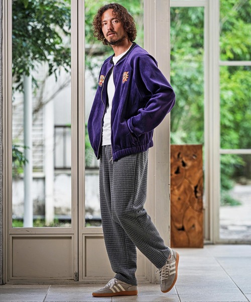 CAMBIO(カンビオ)の「mp15393-Quilt Jacquard Balloon Pants バルーンパンツ(CAM26AW-011)(その他パンツ・メンズ・ブルー/ブラック/チャコール・L/M/S)」の16枚目の写真