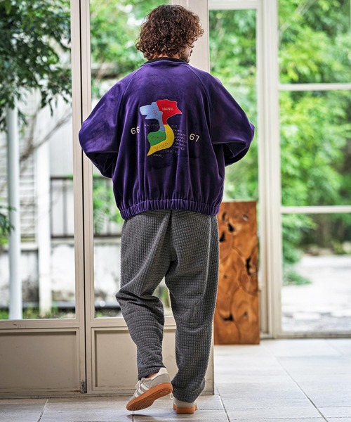 CAMBIO(カンビオ)の「mp15393-Quilt Jacquard Balloon Pants バルーンパンツ(CAM26AW-011)(その他パンツ・メンズ・ブルー/ブラック/チャコール・L/M/S)」の17枚目の写真