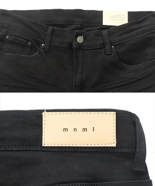 mnml（ミニマル）の「【mnml】X598 SKINNY STACKED DENIM[I]（デニムパンツ・メンズ・ブラック系/ブラック/ホワイト・29/28/32/30/38/36/34）」の19枚目の写真