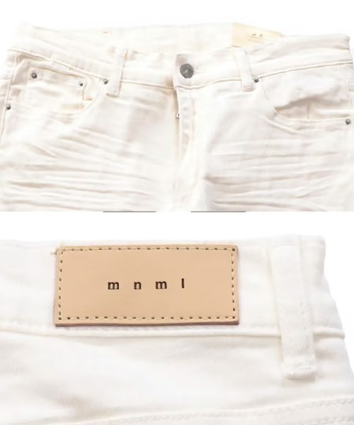 mnml（ミニマル）の「【mnml】X598 SKINNY STACKED DENIM[I]（デニムパンツ・メンズ・ブラック系/ブラック/ホワイト・29/28/32/30/38/36/34）」の5枚目の写真
