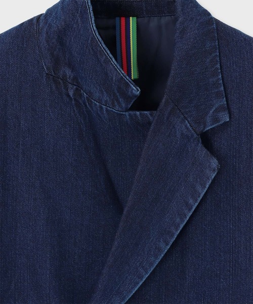 PS Paul Smith(ピーエスポールスミス)の「テンセルデニム ダブルブレストジャケット / 262710 EXJ03(テーラードジャケット・メンズ・ダークインディゴブルー・LARGE/MEDIUM/SMALL)」の8枚目の写真