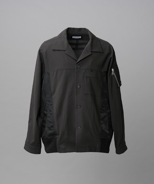 MAISON SPECIAL(メゾンスペシャル)の「《UNISEX》MA-1ドッキングプライムオーバーロングスリーブシャツ/MA-1 Docking Prime-Over Long Sleeve Shirt【MAISON SPECIAL/メゾンスペシャル】(シャツ/ブラウス・メンズ・グレー/ブラック/カーキ・0/2/1)」の17枚目の写真