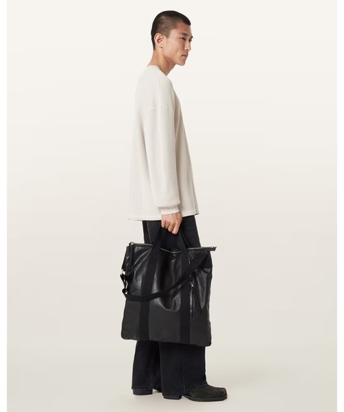 ALLSAINTS(オールセインツ)の「KIT LEATHER BACKPACK | KIT レザー バックパック(バックパック/リュック・メンズ・ブラック・ONE SIZE)」の2枚目の写真