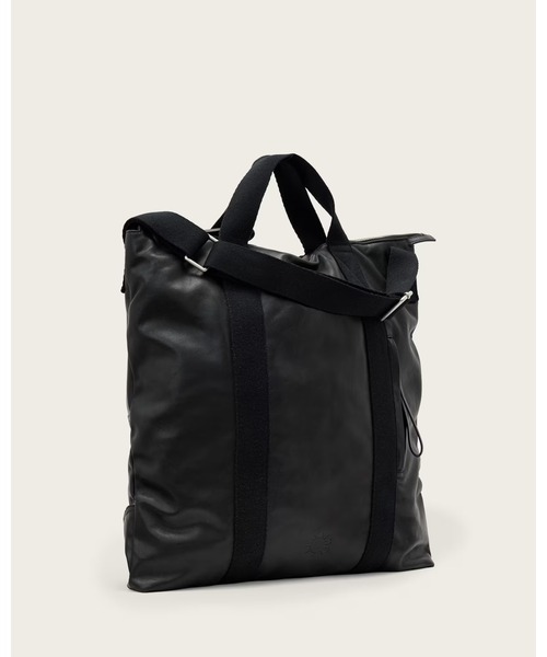 ALLSAINTS(オールセインツ)の「KIT LEATHER BACKPACK | KIT レザー バックパック(バックパック/リュック・メンズ・ブラック・ONE SIZE)」の4枚目の写真