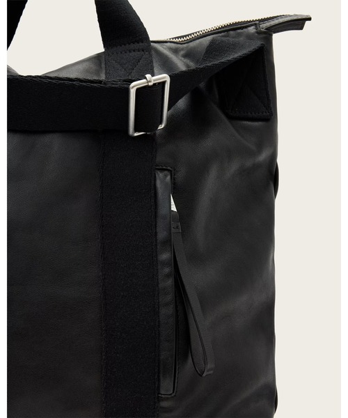 ALLSAINTS(オールセインツ)の「KIT LEATHER BACKPACK | KIT レザー バックパック(バックパック/リュック・メンズ・ブラック・ONE SIZE)」の7枚目の写真