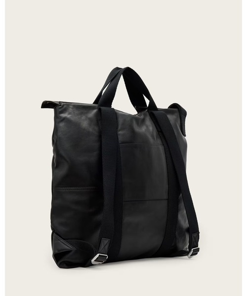 ALLSAINTS(オールセインツ)の「KIT LEATHER BACKPACK | KIT レザー バックパック(バックパック/リュック・メンズ・ブラック・ONE SIZE)」の8枚目の写真