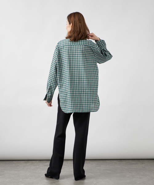 VERMEIL par iena(ヴェルメイユパーイエナ)の「Classic Check ロングシャツ(シャツ/ブラウス・レディース・その他7・FREE)」の3枚目の写真