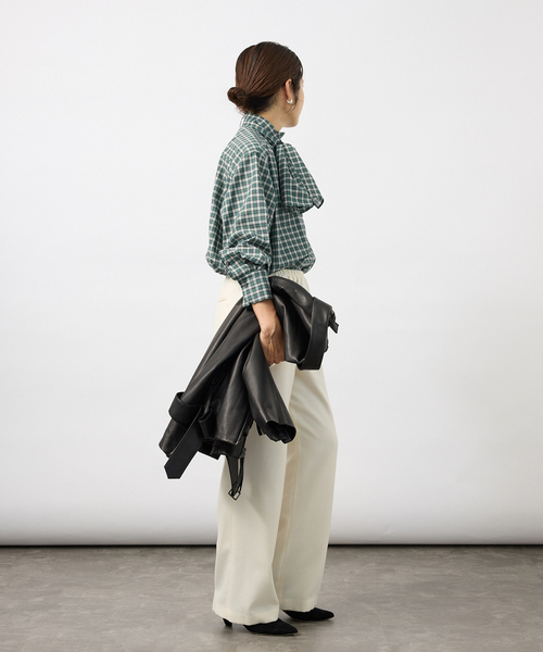 VERMEIL par iena(ヴェルメイユパーイエナ)の「Classic Check ロングシャツ(シャツ/ブラウス・レディース・その他7・FREE)」の8枚目の写真