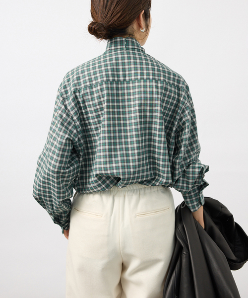 VERMEIL par iena(ヴェルメイユパーイエナ)の「Classic Check ロングシャツ(シャツ/ブラウス・レディース・その他7・FREE)」の11枚目の写真