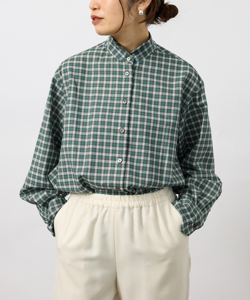 VERMEIL par iena(ヴェルメイユパーイエナ)の「Classic Check ロングシャツ(シャツ/ブラウス・レディース・その他7・FREE)」の12枚目の写真