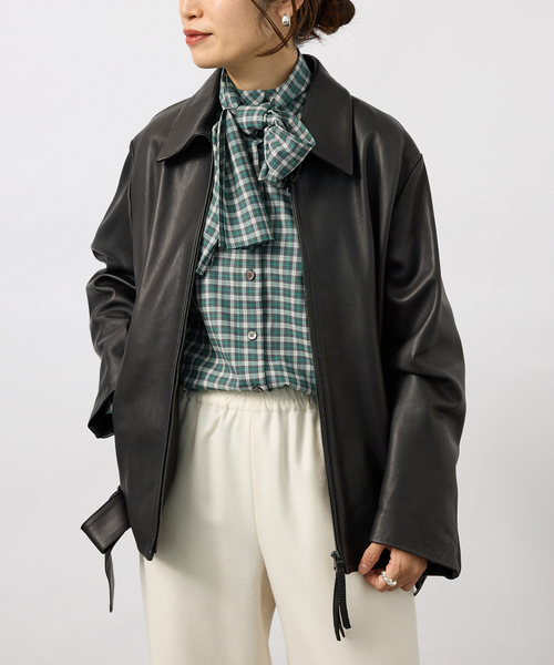 VERMEIL par iena(ヴェルメイユパーイエナ)の「Classic Check ロングシャツ(シャツ/ブラウス・レディース・その他7・FREE)」の14枚目の写真