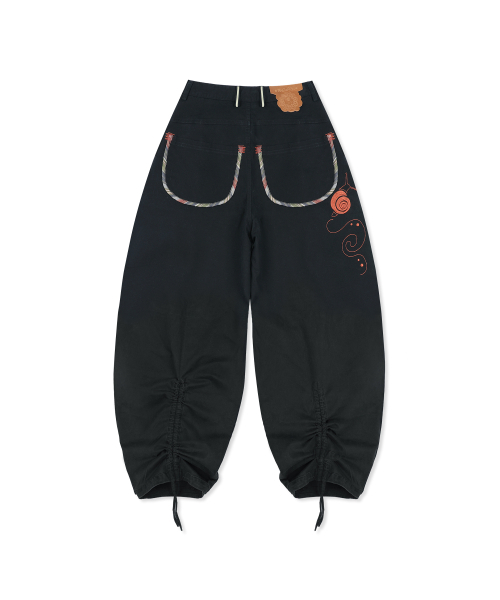 RuNaKi'Hu'（ルナキフ）の「WXP108 デデムシ ストライプ配色 バルーンパンツ (BLACK)（その他パンツ・レディース・その他・1/2/3）」の7枚目の写真