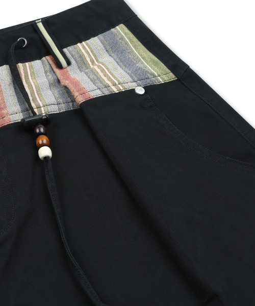 RuNaKi'Hu'（ルナキフ）の「WXP108 デデムシ ストライプ配色 バルーンパンツ (BLACK)（その他パンツ・レディース・その他・1/2/3）」の8枚目の写真