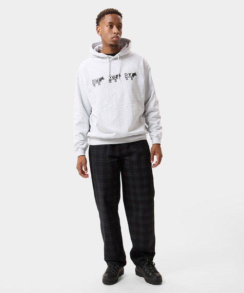 HUF(ハフ)の「MOO HOODIE(パーカー・メンズ・アッシュグレー/ダークグリーン・XXL/L/S/M/XL)」の7枚目の写真