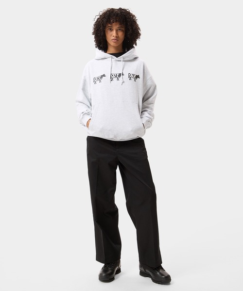 HUF(ハフ)の「MOO HOODIE(パーカー・メンズ・アッシュグレー/ダークグリーン・XXL/L/S/M/XL)」の10枚目の写真